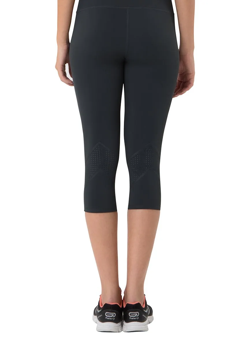 Smooth Fitness Capri Pant - Dark Grey