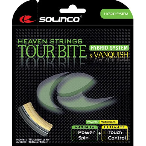 Solinco Tour Bite   Vanquish Hybrid Set