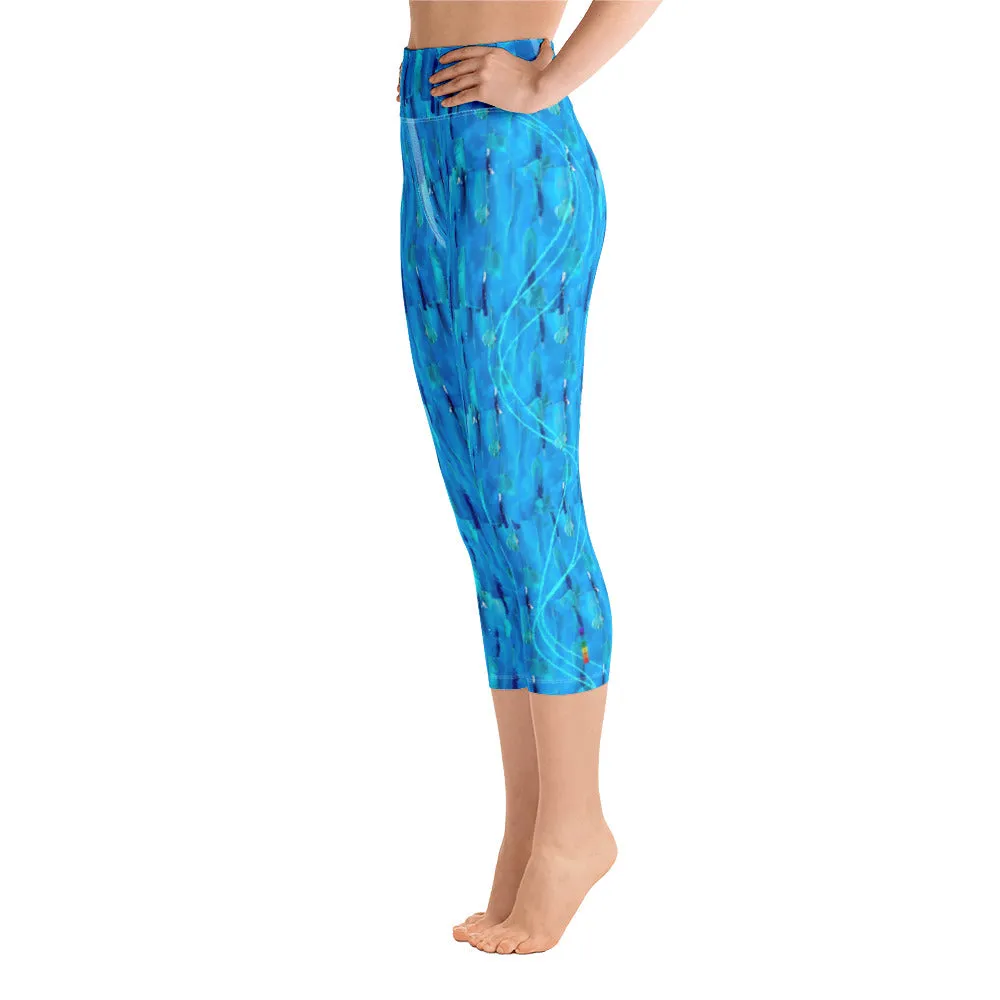 Sound High Waist Yoga Capri Leggings