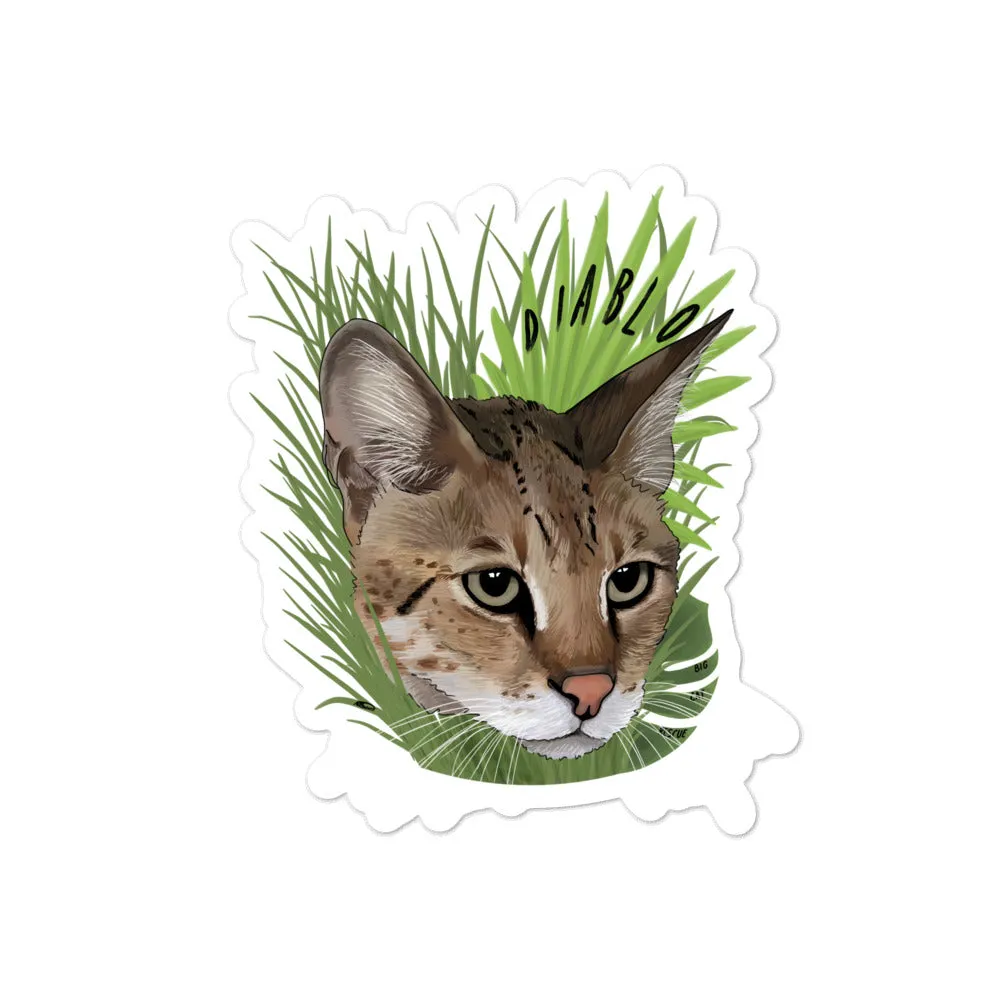 Sticker - Diablo Savannah Cat