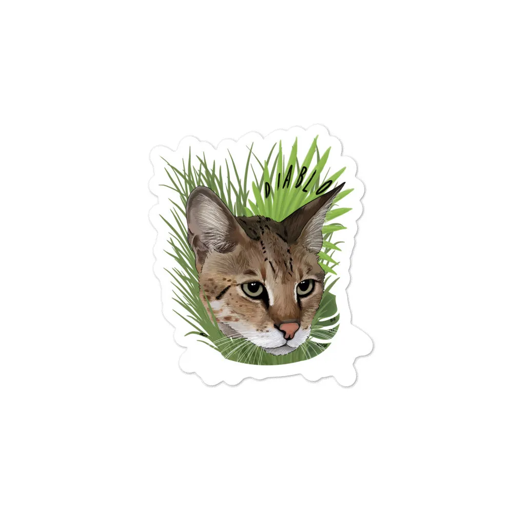 Sticker - Diablo Savannah Cat