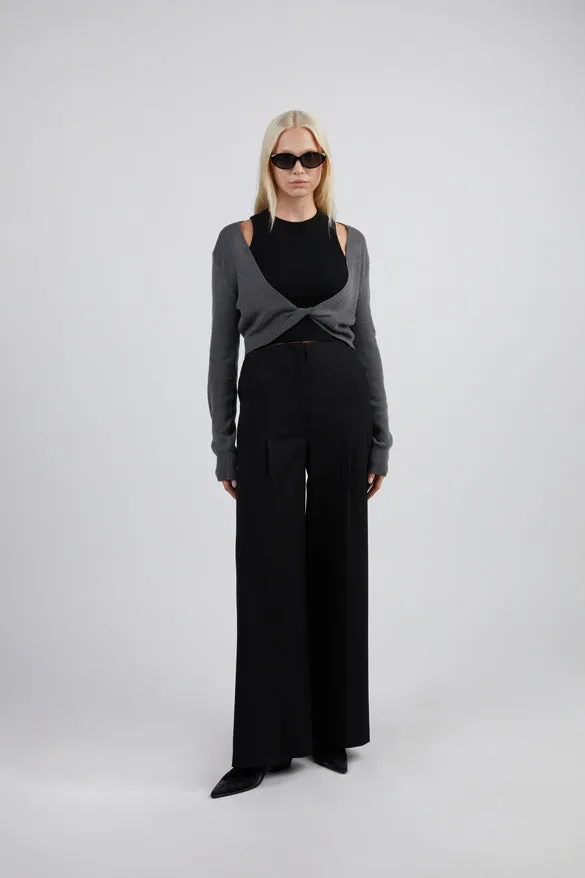 SUPER HIGH-RISE WIDE LEG SUITING PANT