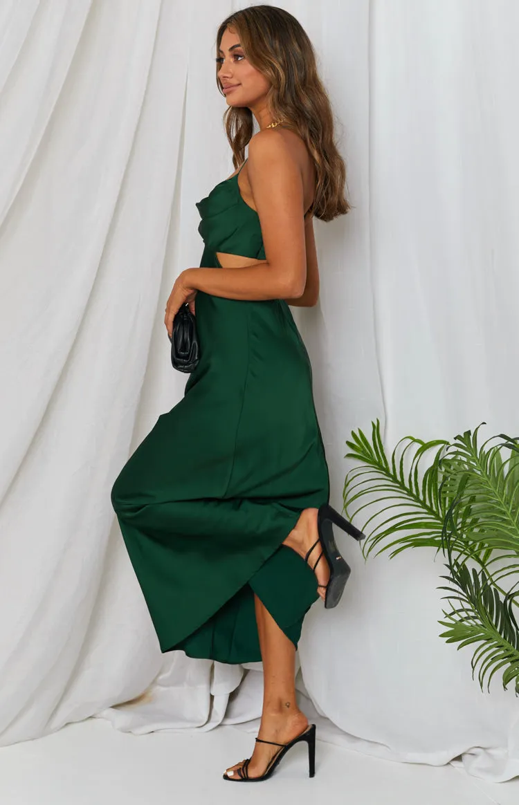 Taleah Cut Out Maxi Dress Green