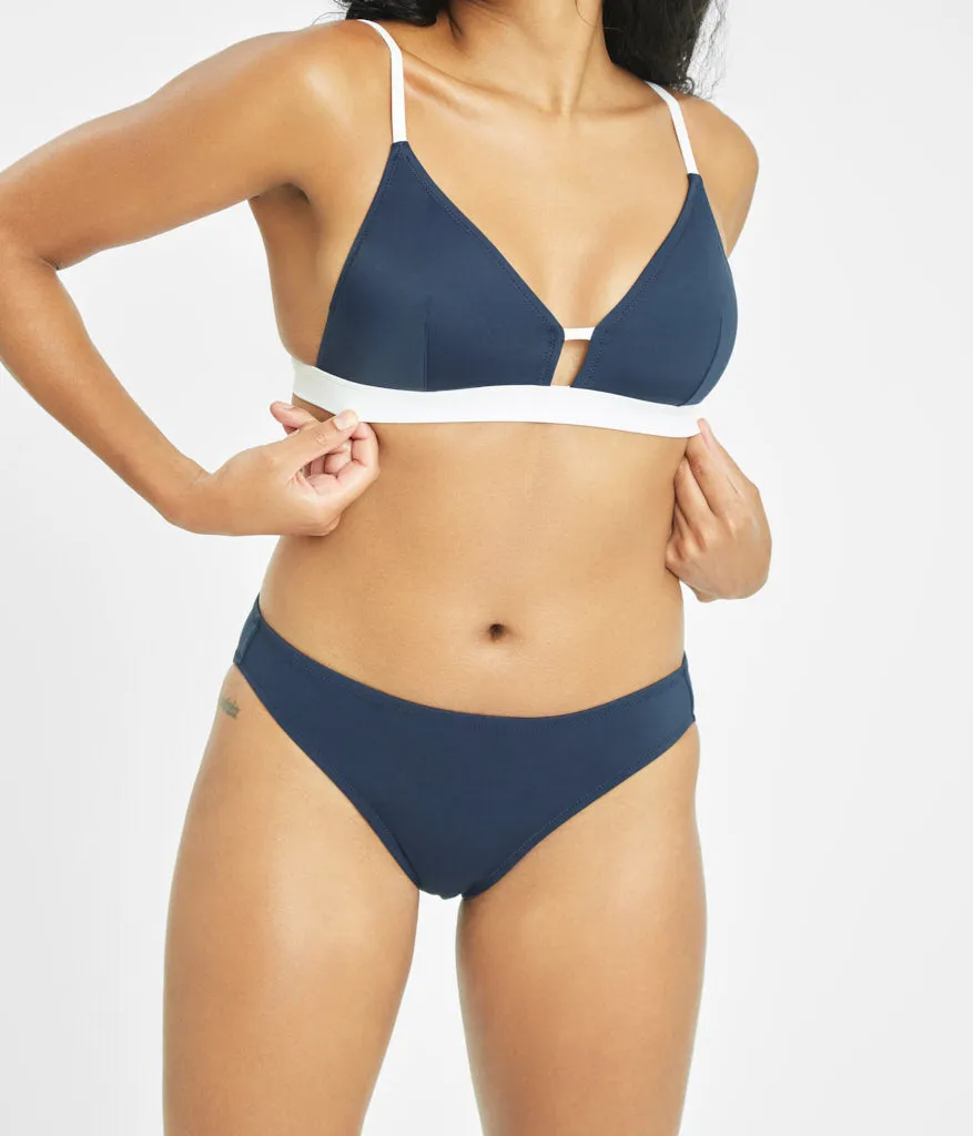 The Bralette & High Waist Swim Bundle: Navy