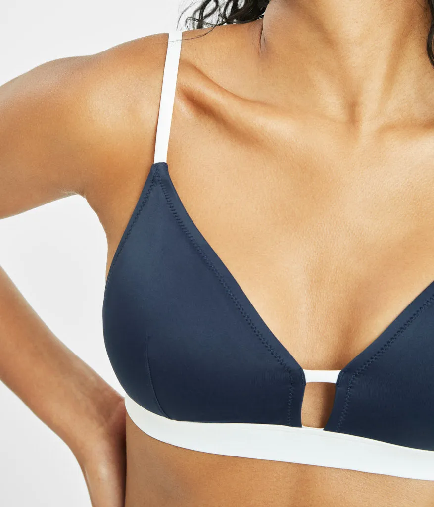 The Bralette & High Waist Swim Bundle: Navy