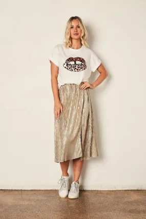 The Others - Relaxed Tee - White / Leopard Lips