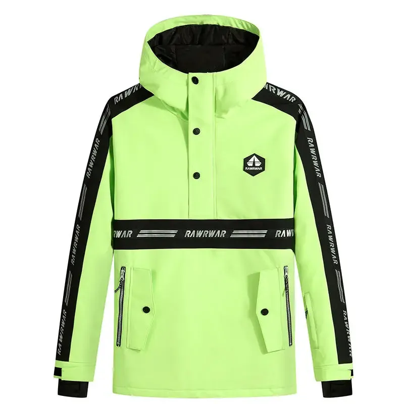 Unisex Reflective Snowboard Ski Anorak Insulated Jacket