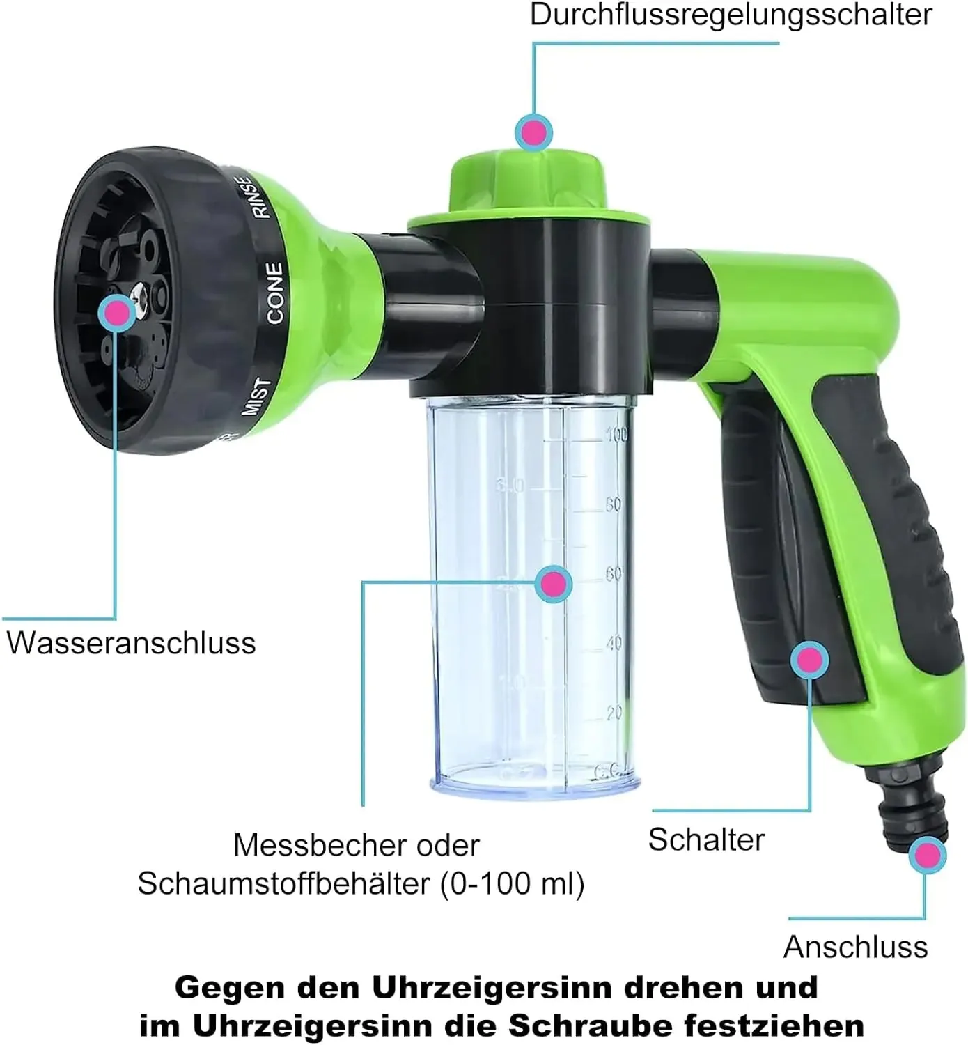 Versatile High-Pressure Foam Cleaner