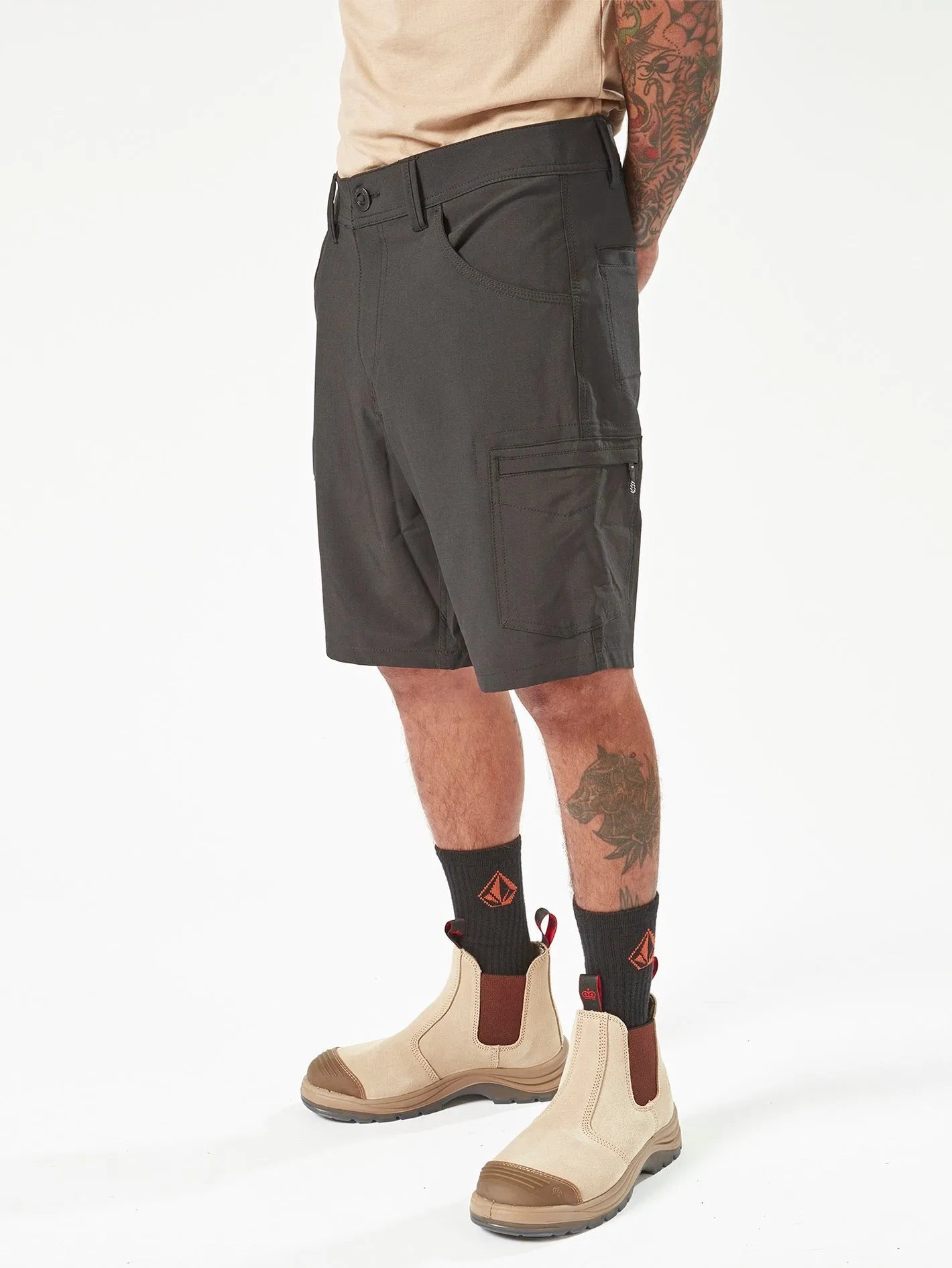 Volcom Workwear Slab Hybrid Shorts - Black