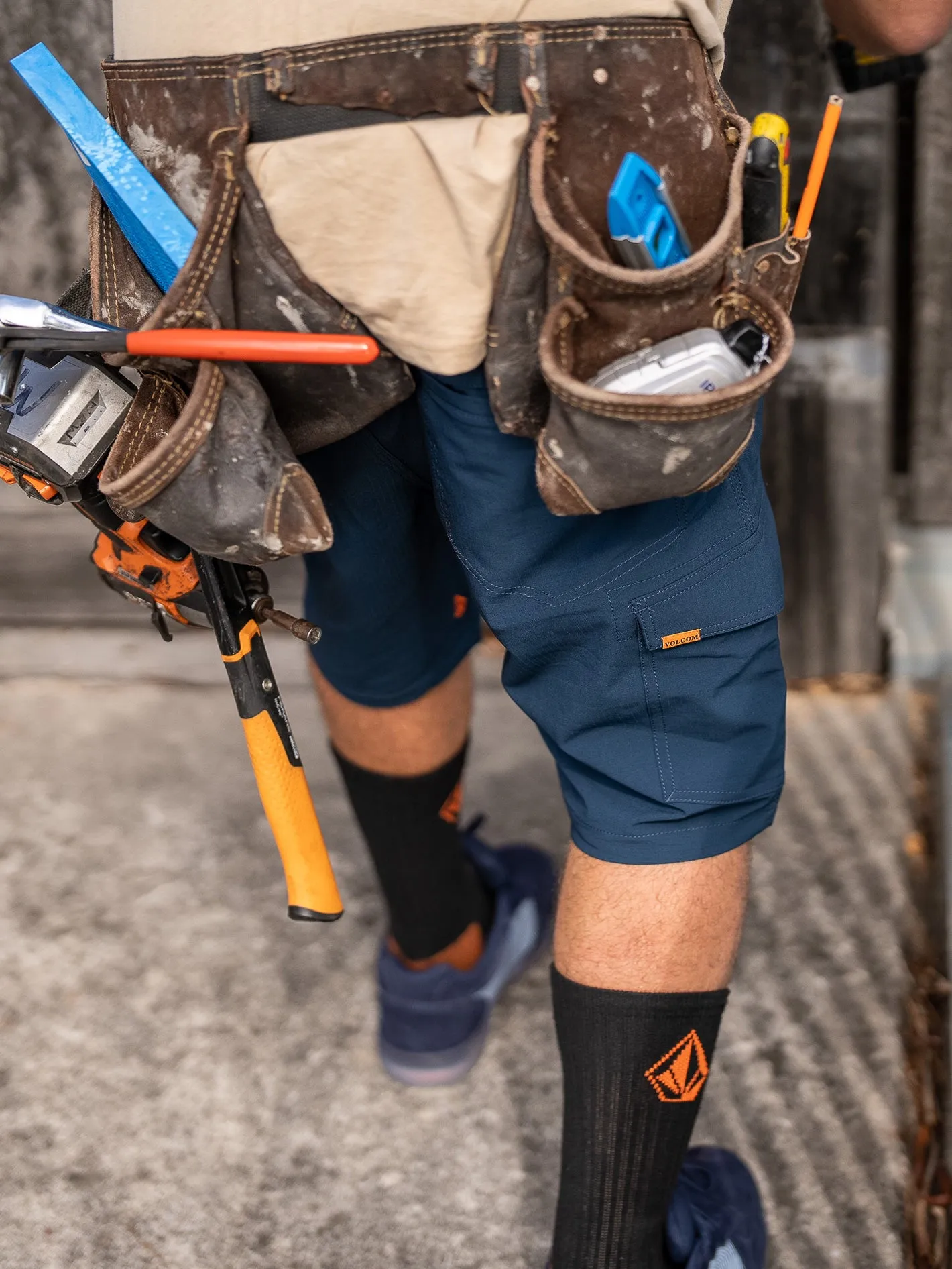 Volcom Workwear Slab Hybrid Shorts - Navy