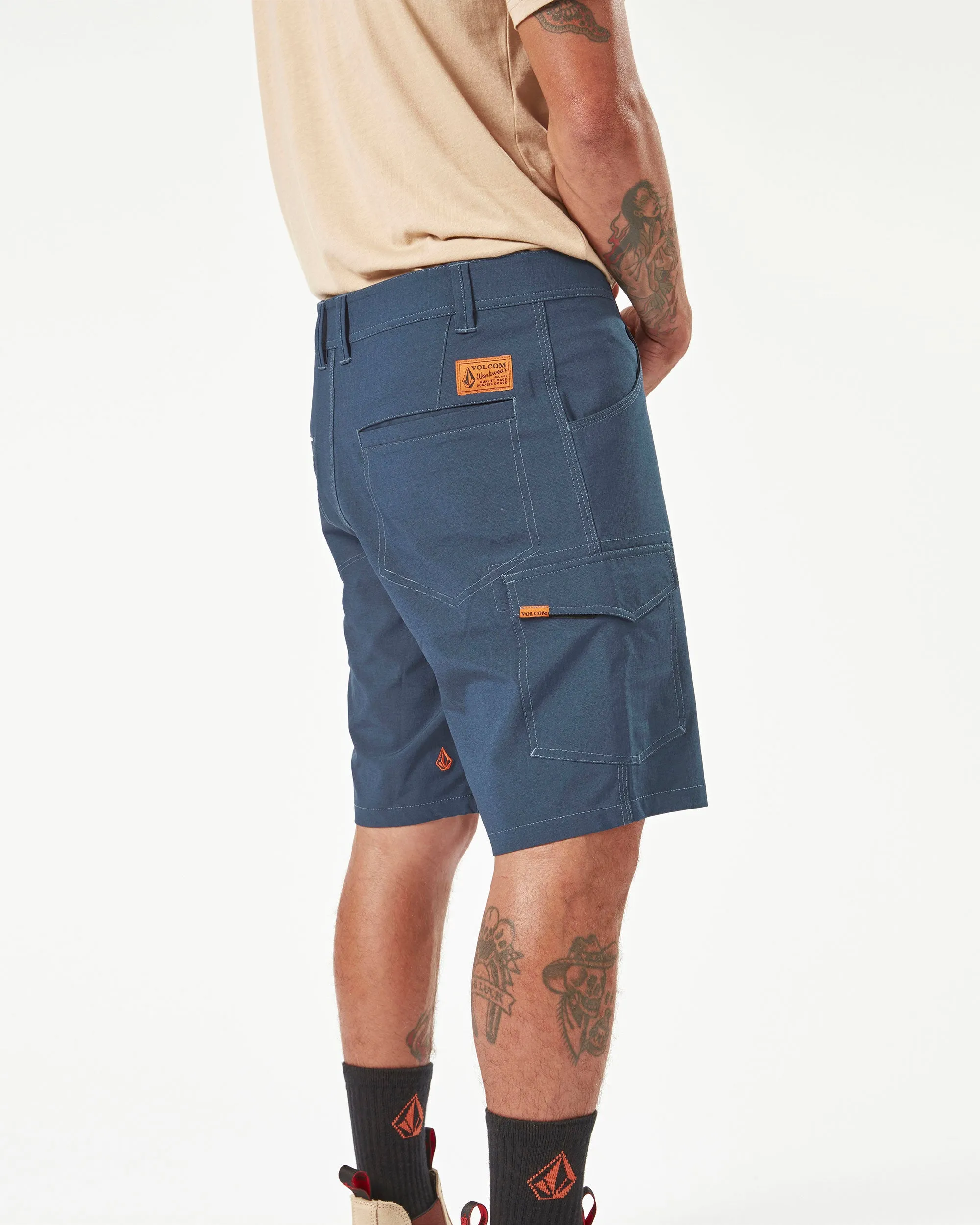 Volcom Workwear Slab Hybrid Shorts - Navy