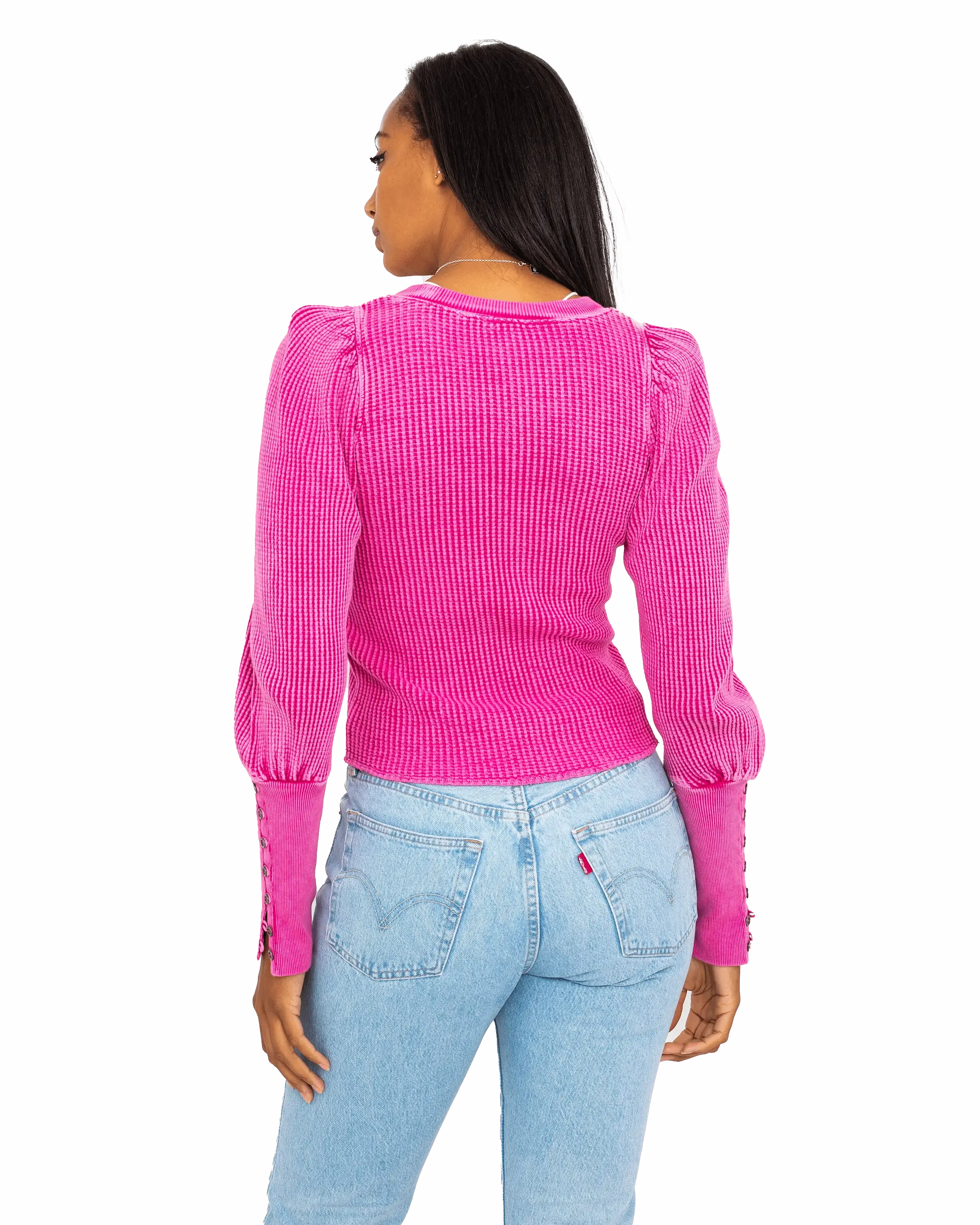 Welsey Thermal Jumper in Pink Phenom