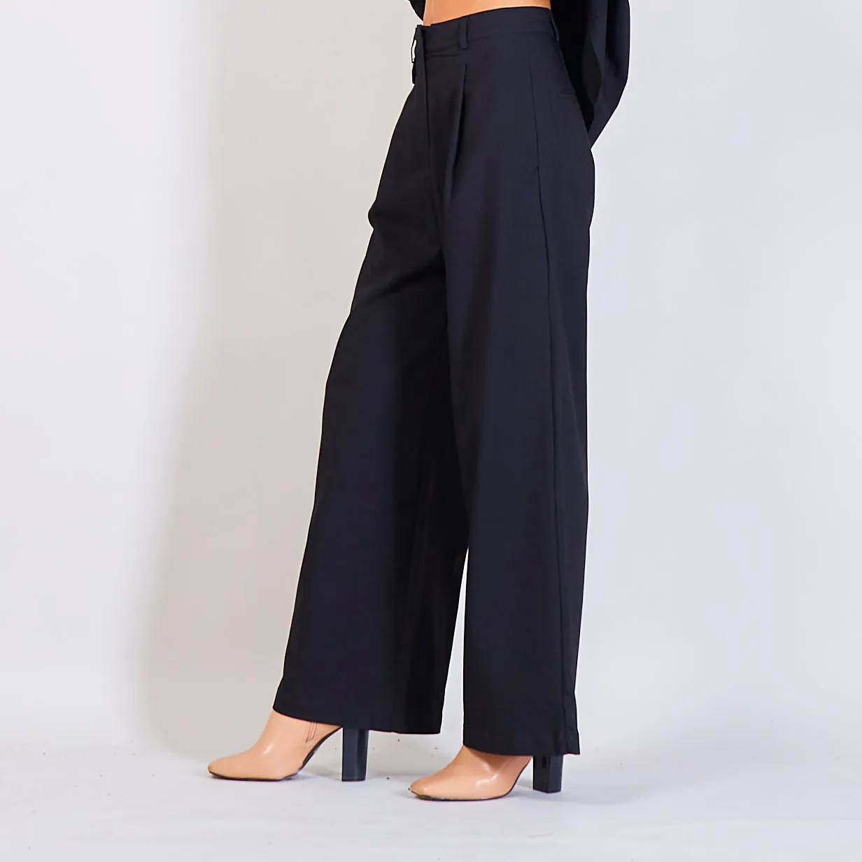 Wholesale high waist straight leg pants