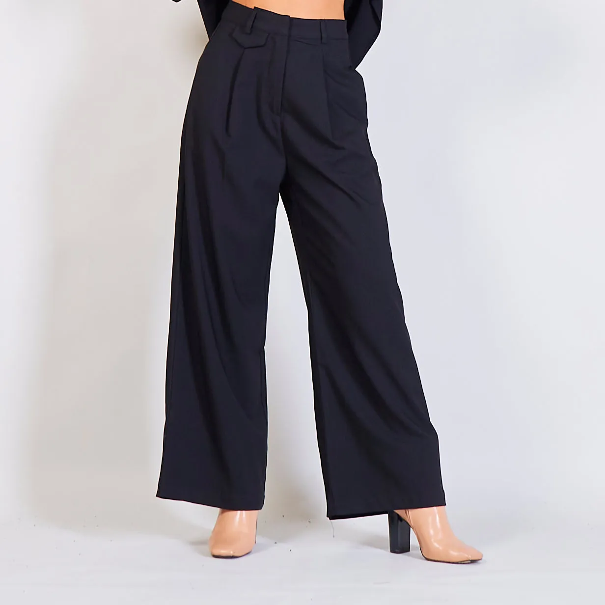 Wholesale high waist straight leg pants