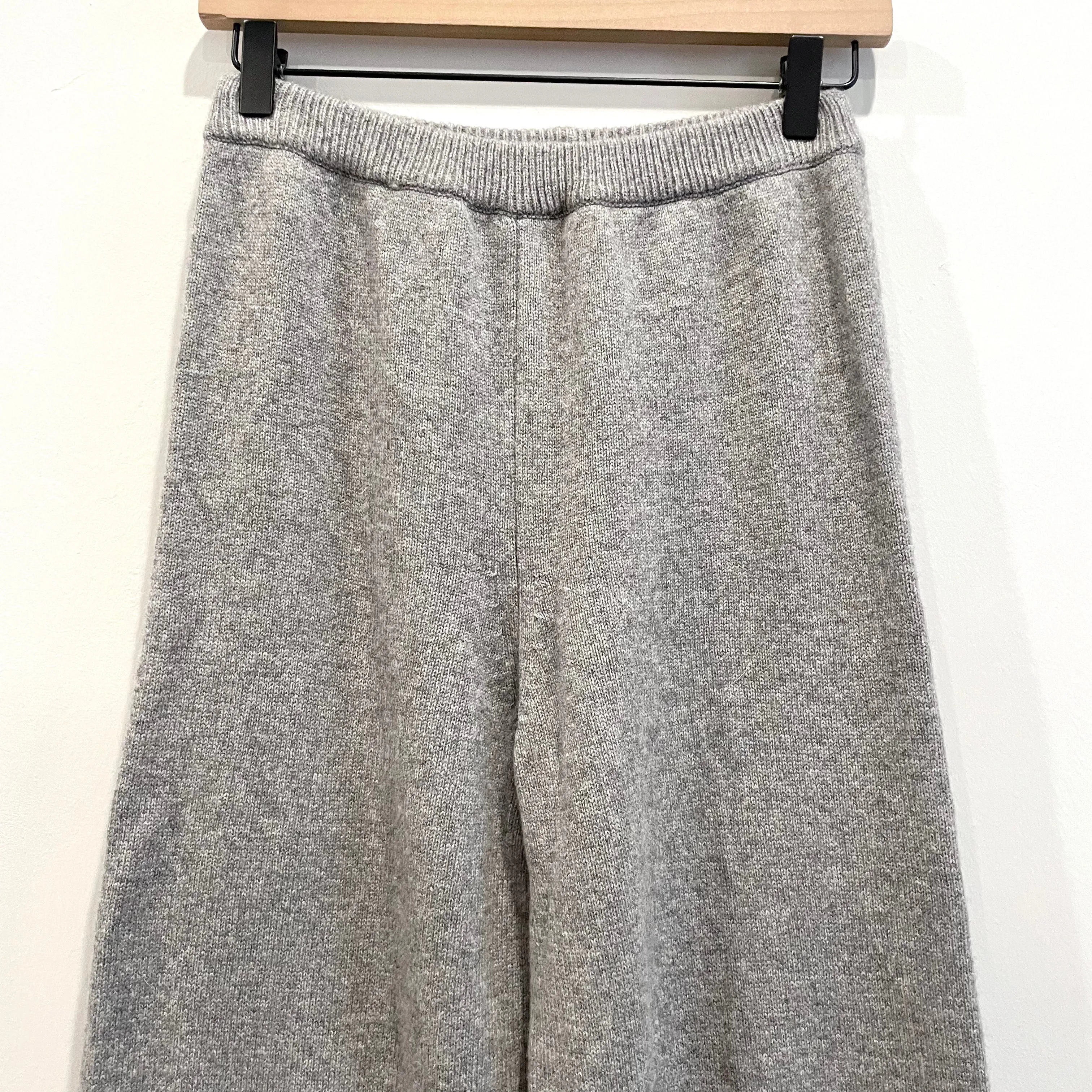 Wool Wide Leg Knit Pants